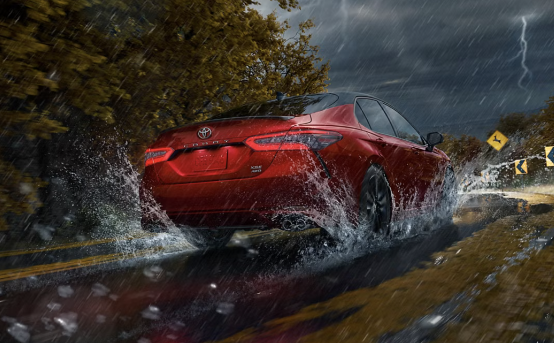 2024 Toyota Camry driving through water