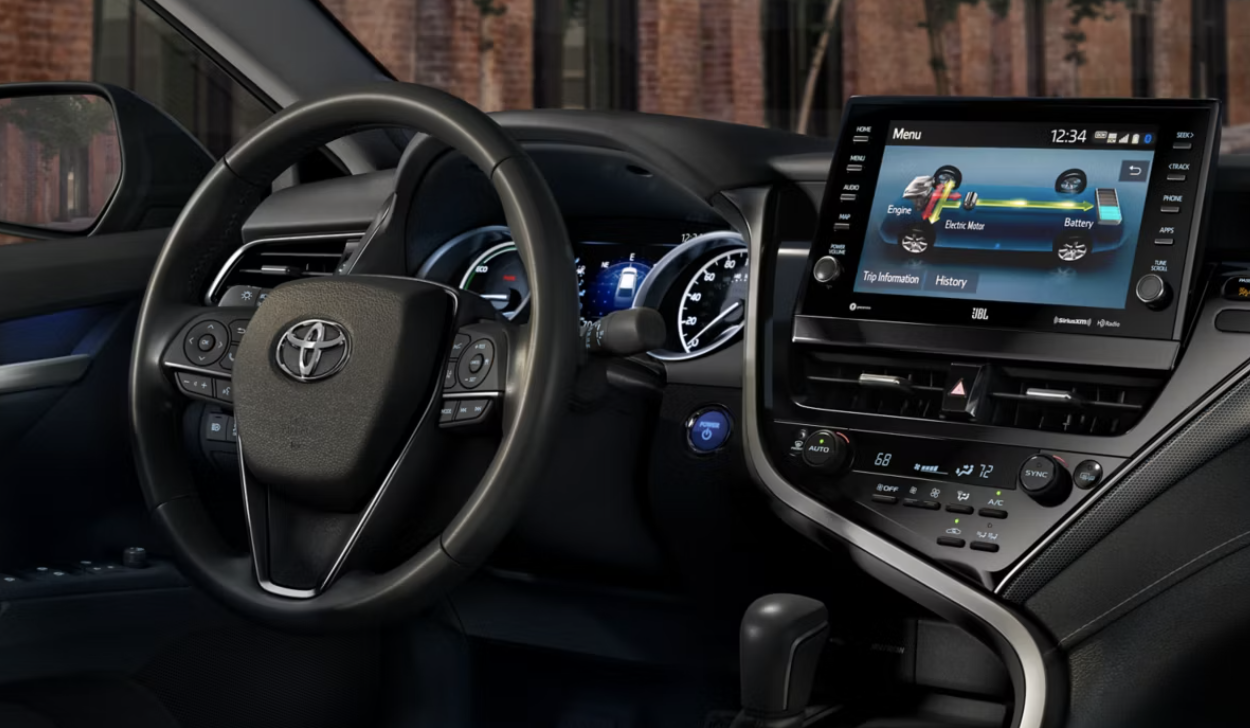 Inside a toyota camry