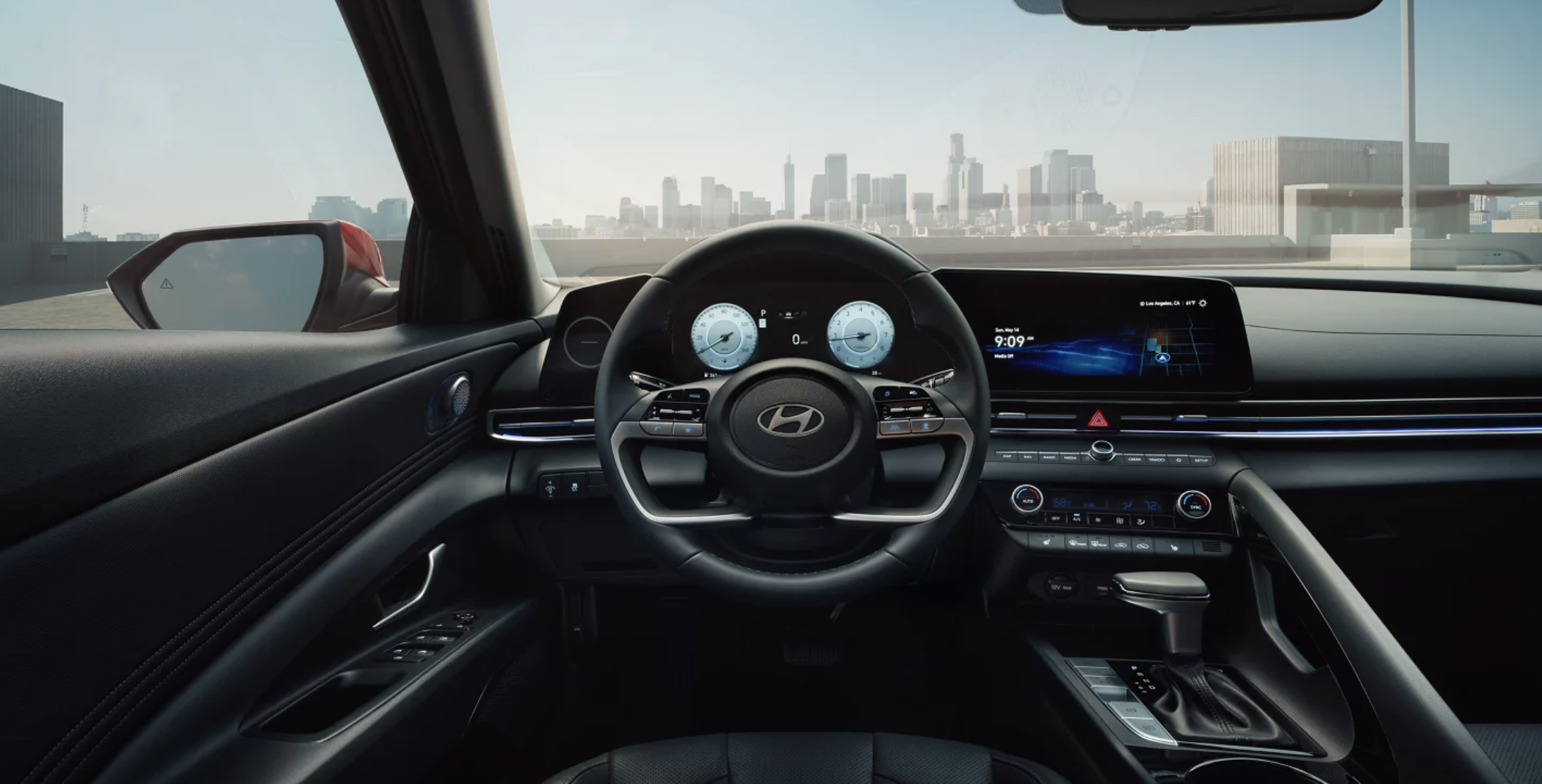 Interior of a pre-owned Hyundai Elantra from Lynnes Hyundai near Newark, NJ
